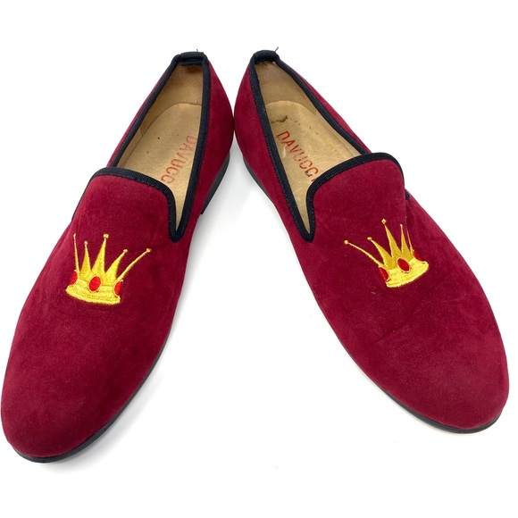 Davucci Red Velvet Slippers - Picture 5 of 7